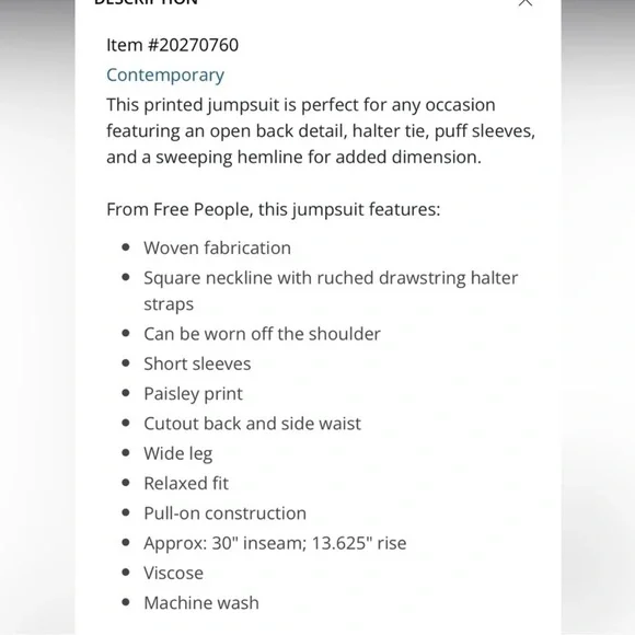 New Bali Citrus Skies One-Piece Jumpsuit Size Medium - Picture 8 of 16